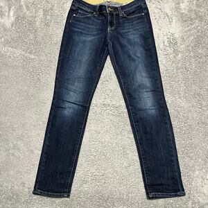 PAIGE Skyline Ankle Peg Jeans Womens 26 (30x27.5) Dark Wash Stretch Denim